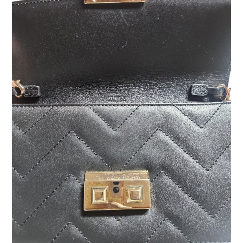 Furla Bella Pre-loved Quilted Crossbody Bag Clutch - Picture 10 of 15
